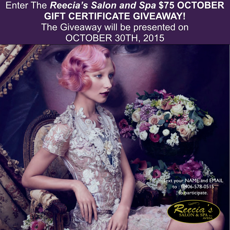 $75 GIFT CERTIFICATE OCTOBER 2015 Facebook Square .001