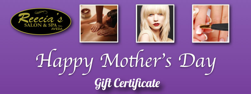 Mother's Day GIFT CERTIFICATE 2014.001