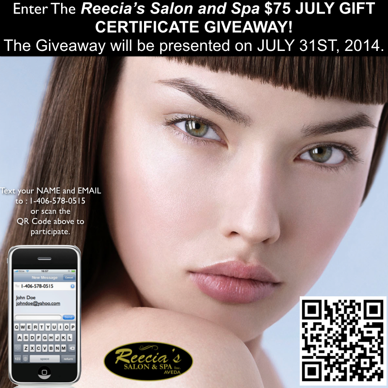 $75 GIFT CERTIFICATE JULY 2014 Facebook Square BLACK .001