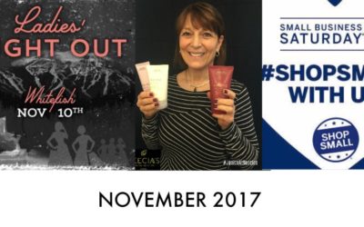 Now Offering Massage, Ladies Night Out, Online Booking, Gift Sets Are Here, Happy Thanksgiving, #Shopsmall | November 2017