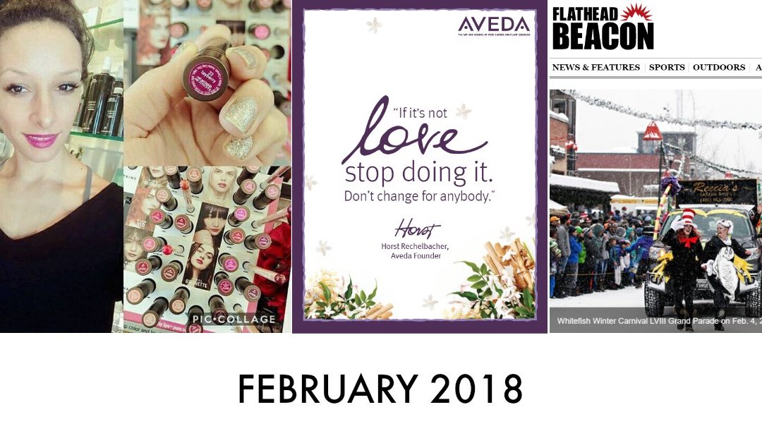 Valentine’s Day, New Esthetician, New Lip Collection, Our Salon, Whitefish Winter Carnival, Before and Afters | February 2018