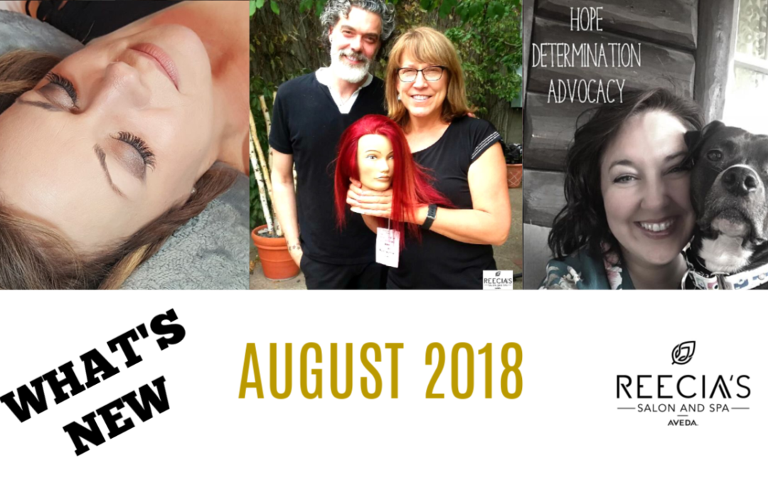 Our August Highlights: Lash Love, Advanced Aveda Color Class, Get Your Shine On, Aveda Pure Privilege, Before and Afters, Reviews