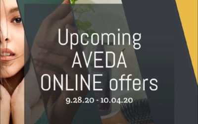 Reecia’s Salon – Upcoming ONLINE Aveda Offers and Savings – 9.28.20 – 10.4.20