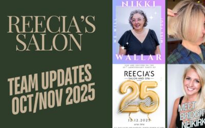 Reecia’s Salon & Spa Staff Blog: October & November – Growth, Gratitude & New Beginnings