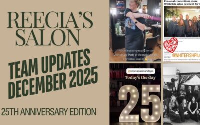 Reecia’s Salon & Spa Staff Blog: Holidays and 25th Anniversary Celebration